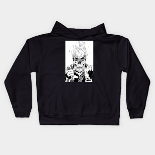 Skull hellfire Kids Hoodie